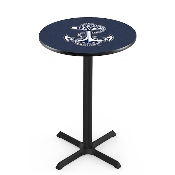 42" Blk Wrinkle US Naval Academy NAVY Pub Table